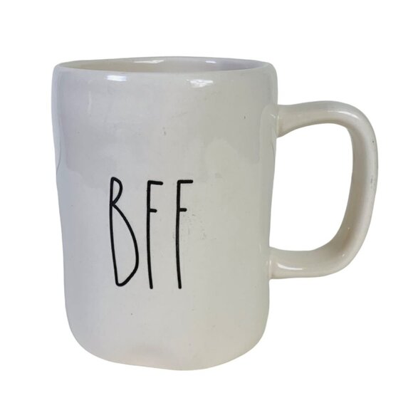 Rae Dunn BFF White Ceramic Coffee Mug - Best Friend Gift - Quirky & Fun Design - - Picture 1 of 10